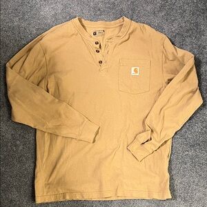 Carhartt Men's Henley Long Sleeve pocket Shirt